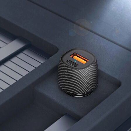 Type-C + Usb Araç Çakmaklık 36W PD Hızlı Şarj Soketi Araba Usb-C Şarz İphone Samsung Xiaomi Uyumlu