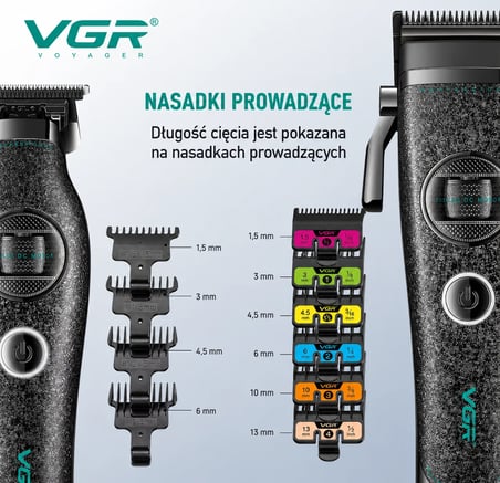 V-880-S2 Profesyonel Saç Sakal Tıraş Makinesi Seti BLDC Motor DLC Bıçak 2'li Clipper Trimmer Combo - Siyah Karbon