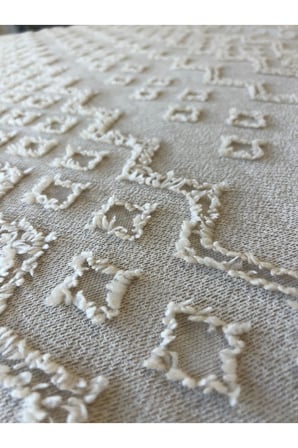 Miar Şönil İskandinav Yatak Örtüsü Takımı Krem 250 x 260 cm
