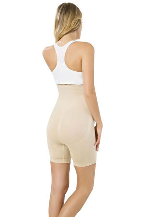 Kadın Ten Seamless Boxer Korse