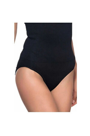 Kadın Siyah Seamless Double Slip Korse