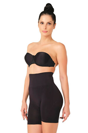 Seamless Double Toparlayıcı Boxer Korse 2017 Siyah
