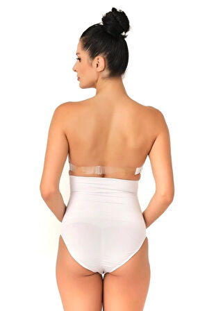 Kadın Siyah Seamless Alttan Çıtçıtlı Double Slip Korse