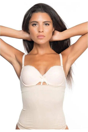 Kadın Bej Bel Korse