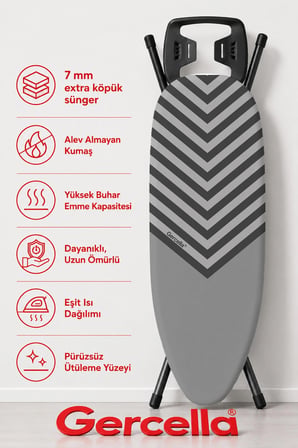 (HEDİYELİ) SEVEN HİLL (XXL BEDEN) (60X162 CM ) ÜTÜ MASASI KILIFI