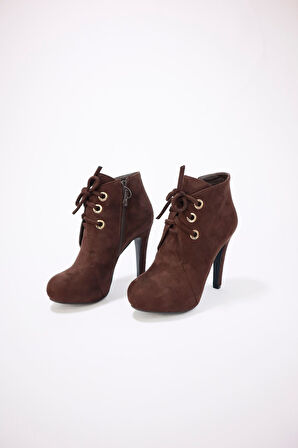 Kadın Nubuk Uzun Topuklu Ayakkabı