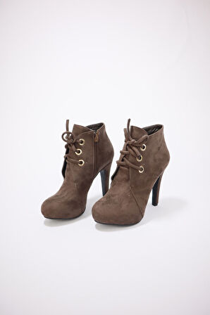 Kadın Nubuk Uzun Topuklu Ayakkabı