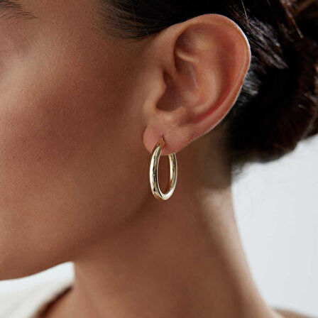 Large 4mm Bombe Halka Küpe