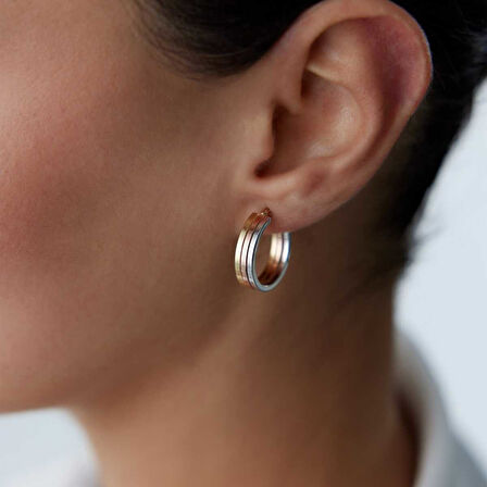 Trio Color Ring Küpe