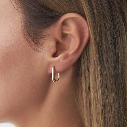 Köşeli Ataç Küpe