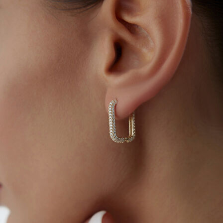 Full Taşlı Ataç Küpe