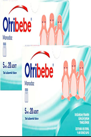 Otribebe Monodoz 5 ml 20 Flakon 2'li Paket İzotonik Deniz Suyu