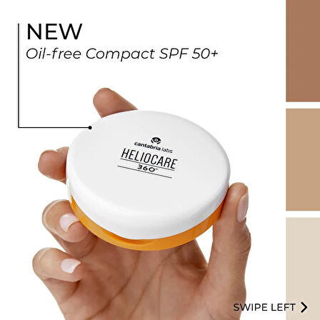 Heliocare 360 Oil Free Compact Beige Güneş Koruyucu Kompakt 10gr