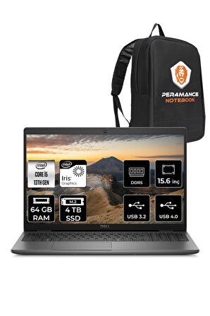 DELL Latitude 3550 i5 1345U 64GB 4TB SSD 15.6'' FHD FDOS Taşınabilir Bilgisayar & PER4 ÇANTA