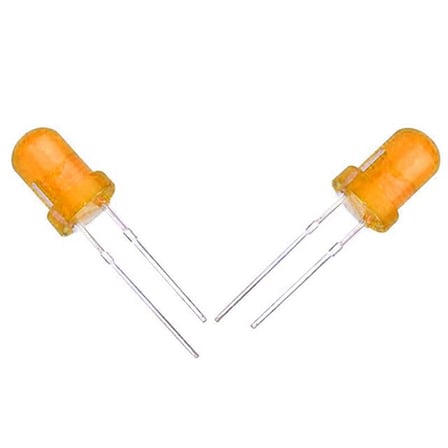 Halmet Mantar Led 4.8mm Turuncu (100 Adet)