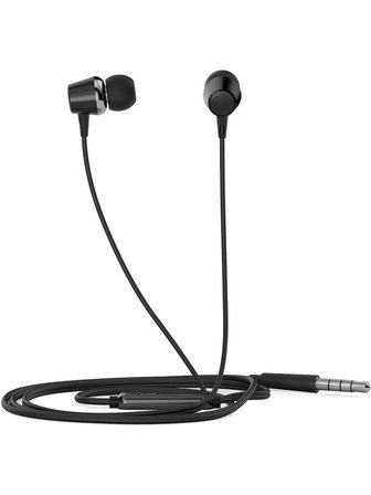 Hp Dhe-7000-Bk Kablolu Kulakiçi 3.5Mm Jack Mikrofonlu Siyah Kulaklık