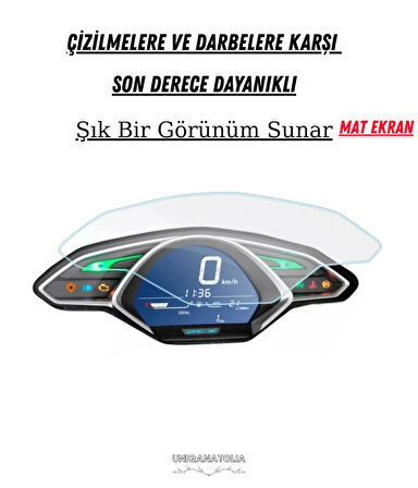 Honda Pcx 2018-2020 Dijital Gösterge Uyumlu Mat Ekran Koruyucu