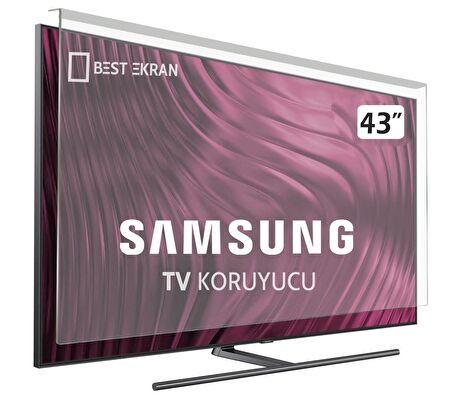 Samsung UE43BU8000UXTK Tv Ekran Koruyucu - Samsung 43" inç Ekran Koruyucu 43BU8000