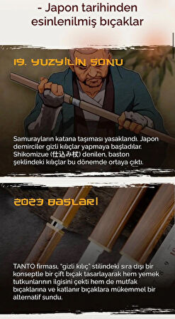 2'si 1 arada JAPON BIÇAKLARI EJDERHA & KAPLAN