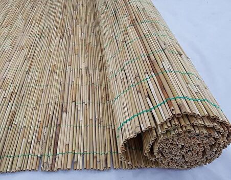  Bambu Çit Kamış Çit 3 Adet 3x5 Metre Hasır Çit Eni 3 Metre Uzunluk 5 Metre Rulo Bahçe Çiti