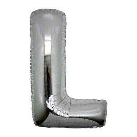 FOLYO BALON HARF L GÜMÜŞ 34'' 86CM