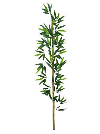 5li Set Yapay Bambu Sopası 14 Yapraklı 130cm Yapay Çiçek Bambu Duvarı Separatör Çiçeği Yapay Çiçek