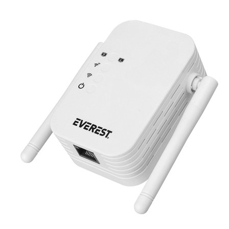 Everest Ewr-N302 2.4Ghz 300Mbps 1Xwan-Lan Port 2X2Dbi Anten Repeater+Ap Kablosuz Menzil Genişletici