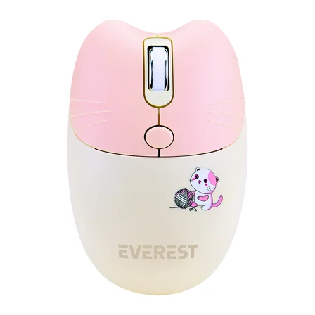 Everest Km-6283 Catty Renkli Tuşlu Sarı Kablosuz 2.4 + Bt Q Multimedia Klavye + Mouse + Pad Set