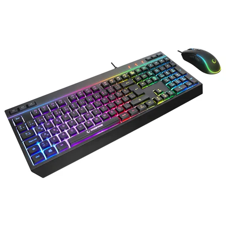Rampage Km-R57 Siyah Rgb Aydınlatmalı Q Oyuncu Multmedia Klavye Ve 12800 Dpi Mouse Gaming Set Kablolu