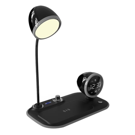 S-Link Sl-Cw21 Siyah Telefon Uyumlu Fast Şarj 15W Ayarlanabilir Led Işıklı Masa Lambası