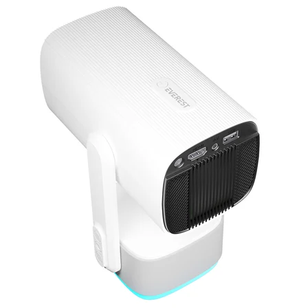 Everest Pj08 Beyaz 5200Mah Otomatik 720P Hd 4K Destekli 5200 Lümen Android 11 Ekran Hd Projeksiyon Cihazı