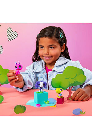 LPS Minişler Seri 3 Backyard Pets 3'lü Figür Paketi Karınca Köpek Kaplumbağa Minişler Yeni