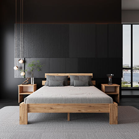 Lotus Atlantik Mdf Set Karyola |Tek Ve Çift Kişilik Yatak Uyumlu, Kolay Kurulum 