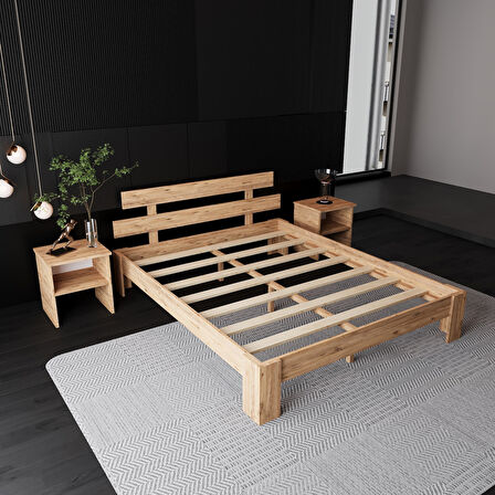 Lotus Atlantik Mdf Set Karyola |Tek Ve Çift Kişilik Yatak Uyumlu, Kolay Kurulum 