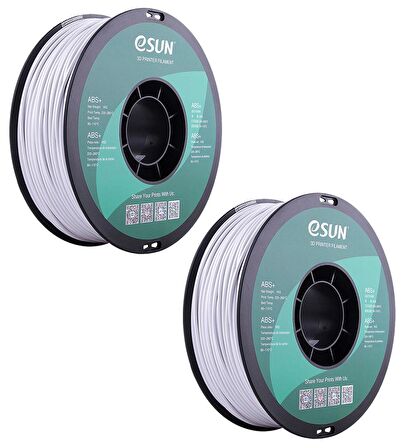 ESUN ABS + x2 Beyaz 1.75mm 2li Paket Filament