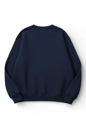 Unisex Yumuşak Dokulu Kelebek Baskılı Tasarım Oversize 3 İplik Bisiklet Yaka Sweatshirt