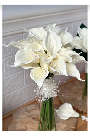 Gala İnci detaylı Lüks gala çiçeği ve yaka çiçeği