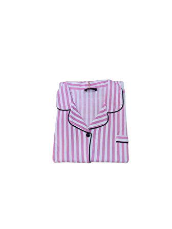 Çağrı Kadın Battal Kışlık Süet Uzun Kollu Önü Düğmeli Pijama Takımı 42534