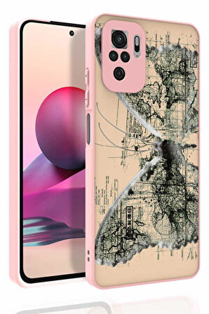 Xiaomi Redmi Note 10 Kılıf Desenli Kamera Korumalı Nora Silikon Kapak