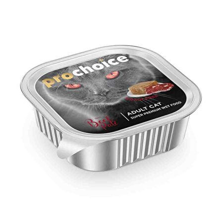 Prochoice Biftekli Pate Ezme Yetişkin Kedi Maması 100 Gr