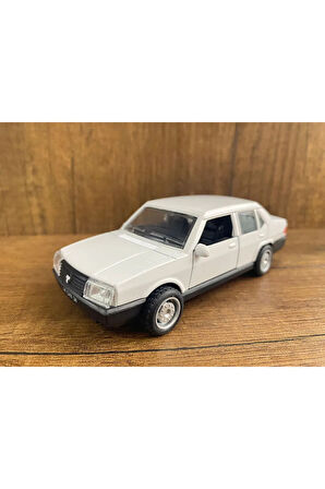 Beyaz Doğan Şahin Metal Çek Bırak Oyuncak Araba Tofaş Şahin Model Araç Kapıları Açılır Klasik Araba