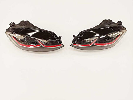 Volkswagen Golf 7.5 MK7.5 2018-2020 J Led Far Gtı Kırmızı