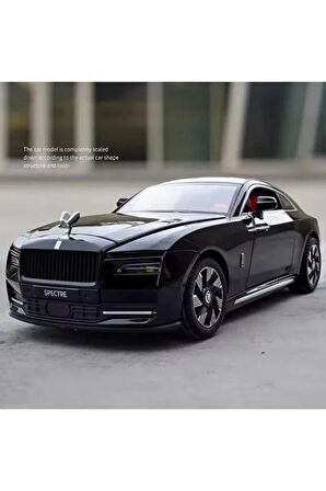 1:24 Çek Bırak Metal Rolls Royce Spectre Model Diecast Araba Açılabilir Kapılar