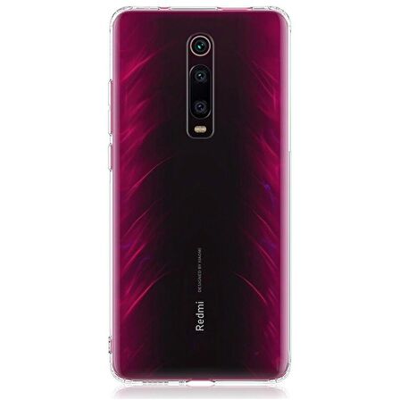 Gpack Xiaomi Mi 9T Kılıf Süper Silikon Yumuşak Arka KorumaNano Glass