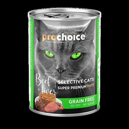 Pro Choice Selective Cat Biftek Ve Cigerli Kiyilmis Yetiskin Kedi Konservesi 400 Gr