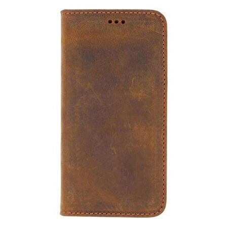Gpack Samsung Galaxy A70 Kılıf Hakiki Deri Cüzdan Gizli Mıktanıslı