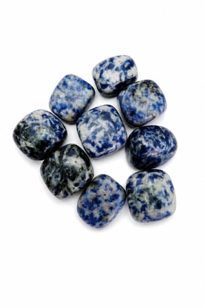 Sodalit Doğal Taş 2x2 cm – Mavi Lacivert Beyaz – Dekoratif Taş – 1 Adet