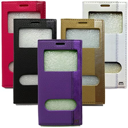 Samsung Galaxy J6 2018 Pencereli Kapaklı Magnum Kılıf