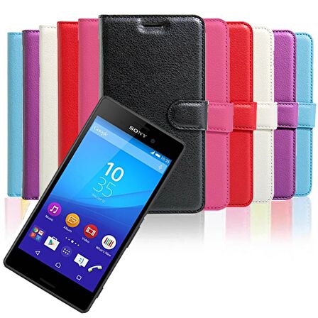 Sony Xperia Xa Ultra Kapaklı Kart Cepli Cüzdan Kılıf
