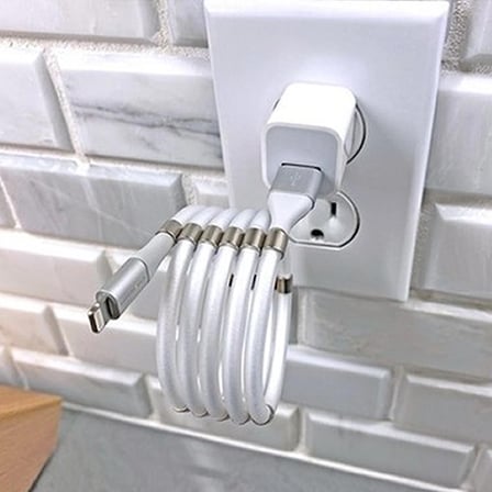 Mıknatıslı Kendini Toplayan USB Hızlı Şarj  ve Data Kablosu